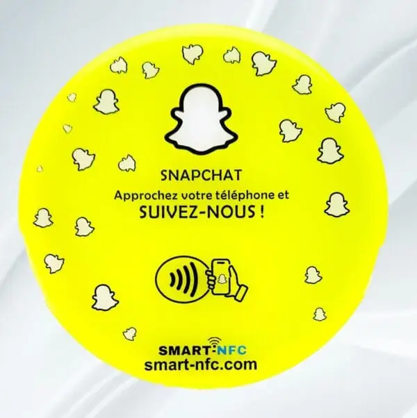 Plaque NFC Snapchat