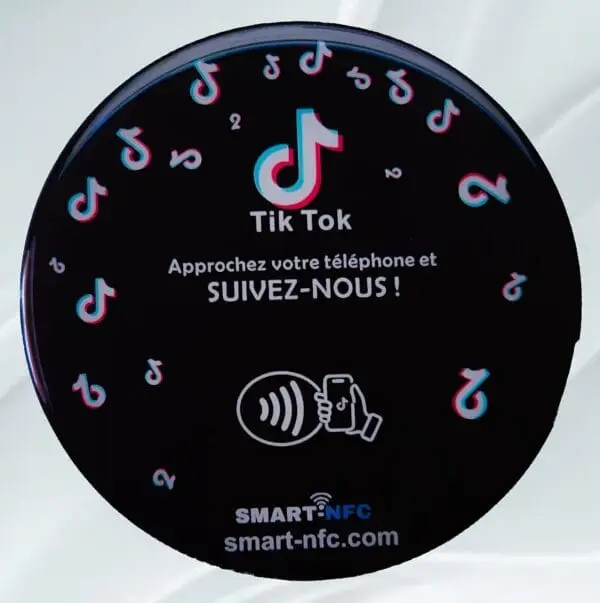 Plaque NFC TikTok